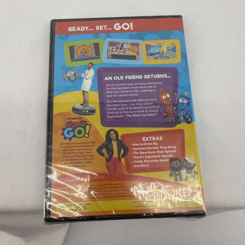 Superbook Gizmo GO! The Wind-Up Robot DVD Accepting Differences NEW - Picture 3 of 5